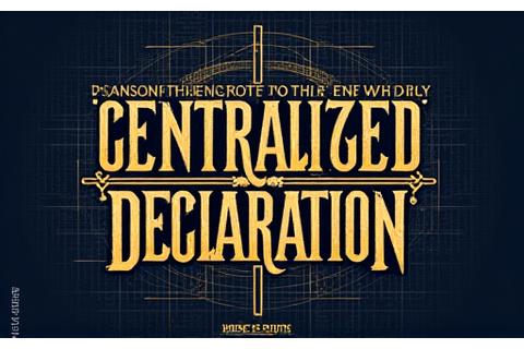 Decentralized Declaration, a ceremonial and formal representation of a DAO constitution in calligraphy
