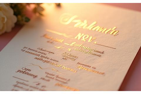 Everlasting Vows, a delicate calligraphic wedding invitation as an NFT, golden hues