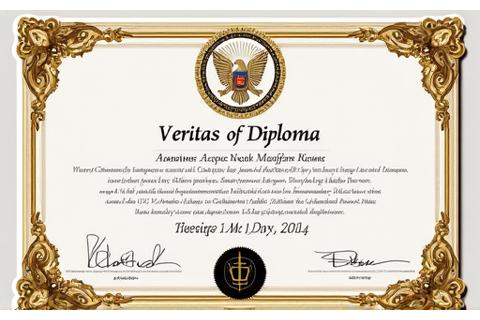 Veritas Diploma, an intricately designed blockchain certificate for a university