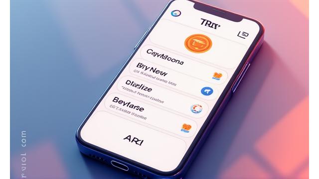 A stylized digital wallet showing TRX cryptocurrency with an artistic overlay, representing secure transfers.